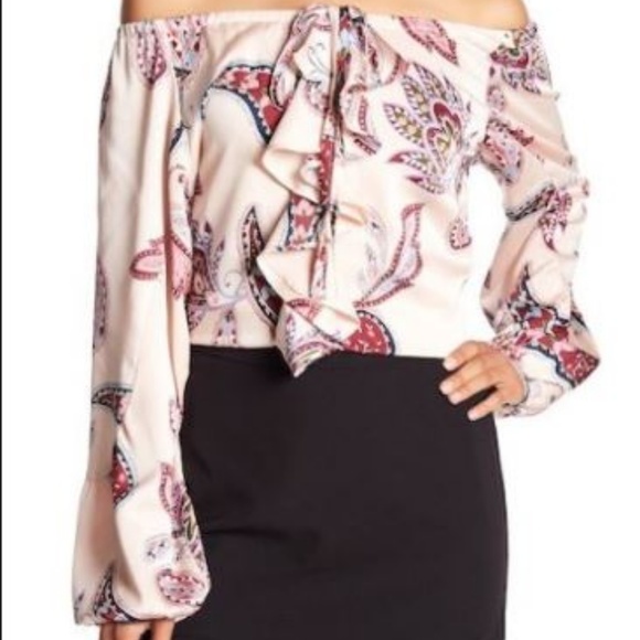 Boho Ruffle Poets Blouse Top - Picture 3 of 4